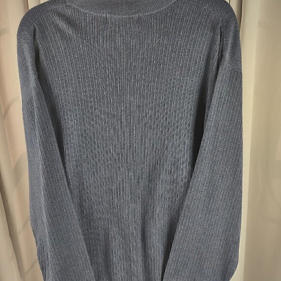 Preswick & Moore Mens Blue Knit 100% Cotton Pullover Sweater Size Medium - Picture 4 of 12